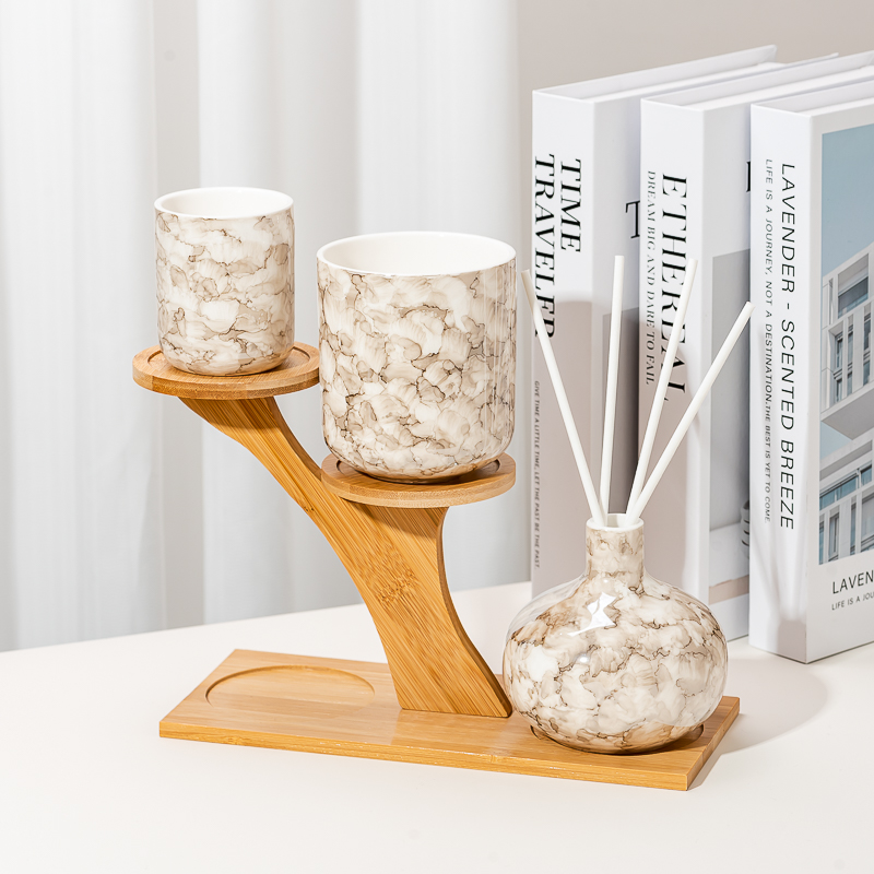 サプライヤー 477 ミリリットルカスタム現代キャンドル容器空の香りのキャンドル容器家の装飾