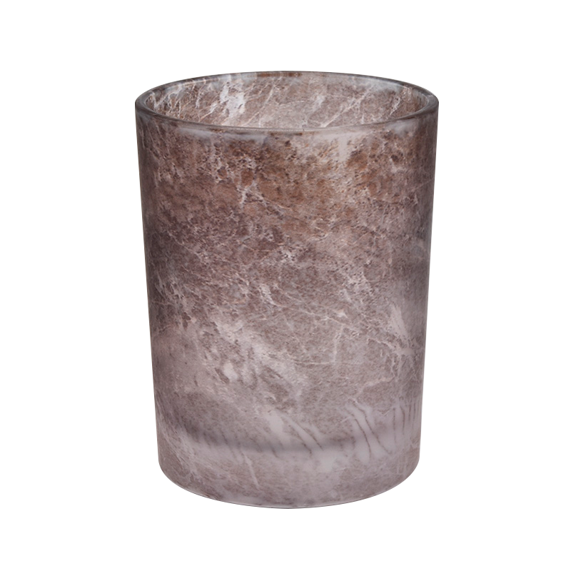 home decor stone decoration glass candle holder