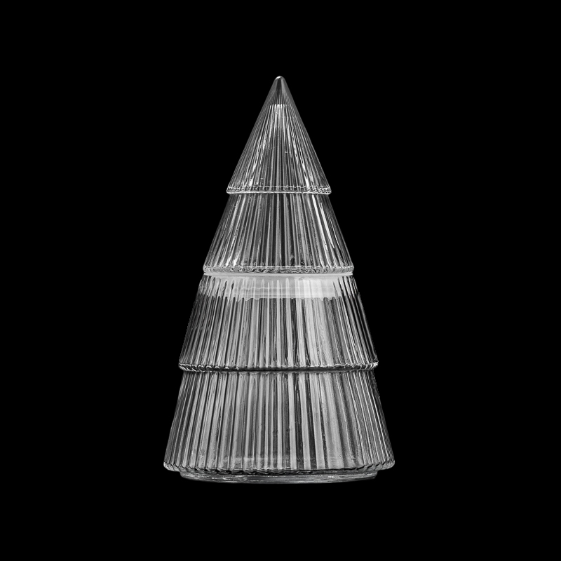 Umthi weKrisimesi yeGlasi yeKhandlela yeJar eneziciko zokuhombisa iHolide