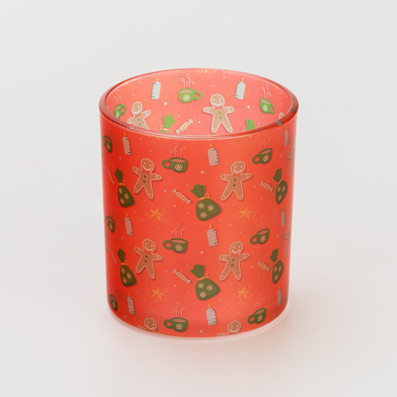 Wholesale 2oz 5oz 8oz 10oz 12oz Newly Christimas Series Design Glass Candle Holder - COPY - foevi0