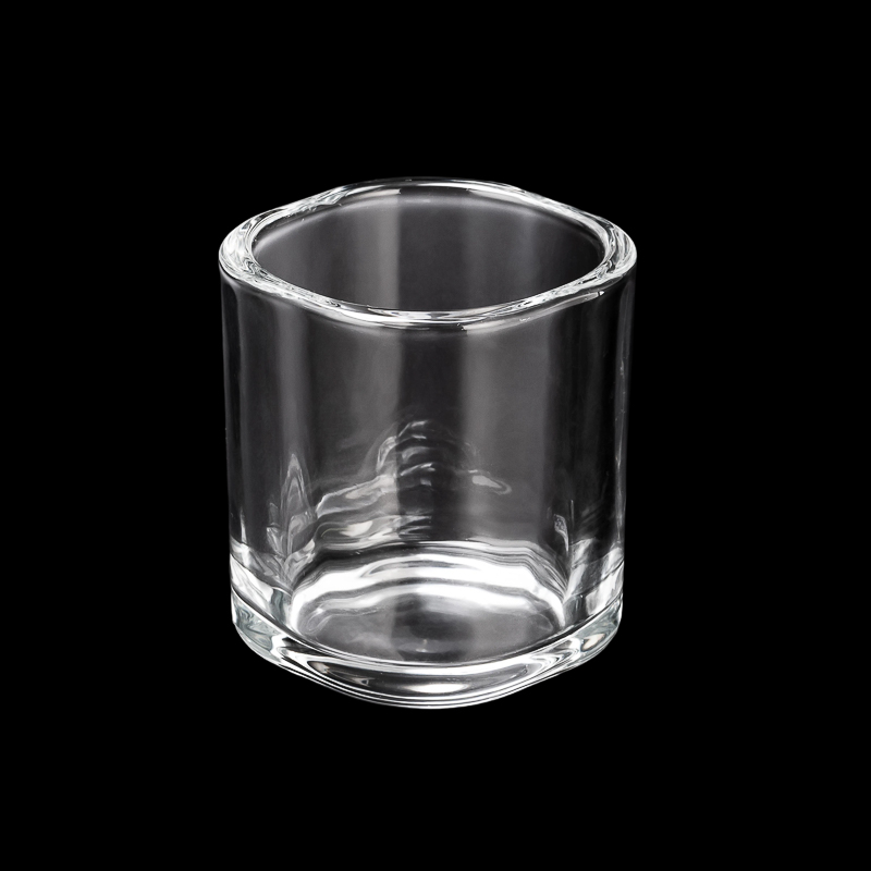 High Quality Square Glass Candle Jars Custom 8oz Square Glass Candle Holder Wholesale