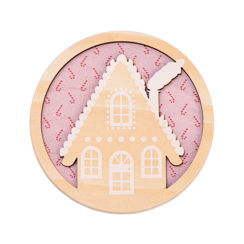 Wholesale Newly Design 2oz -20oz Christmas Deer Series Pattern Custom Wooden Lids - COPY - l226pu