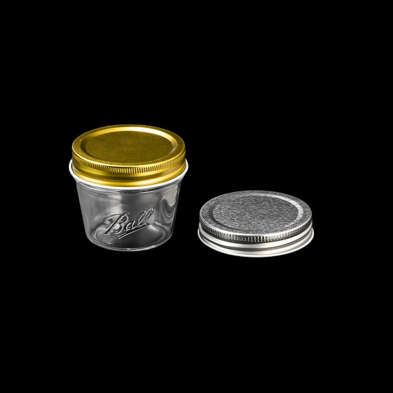 Elegant Handmade for Logo Embossed Short Mason Candle Jar