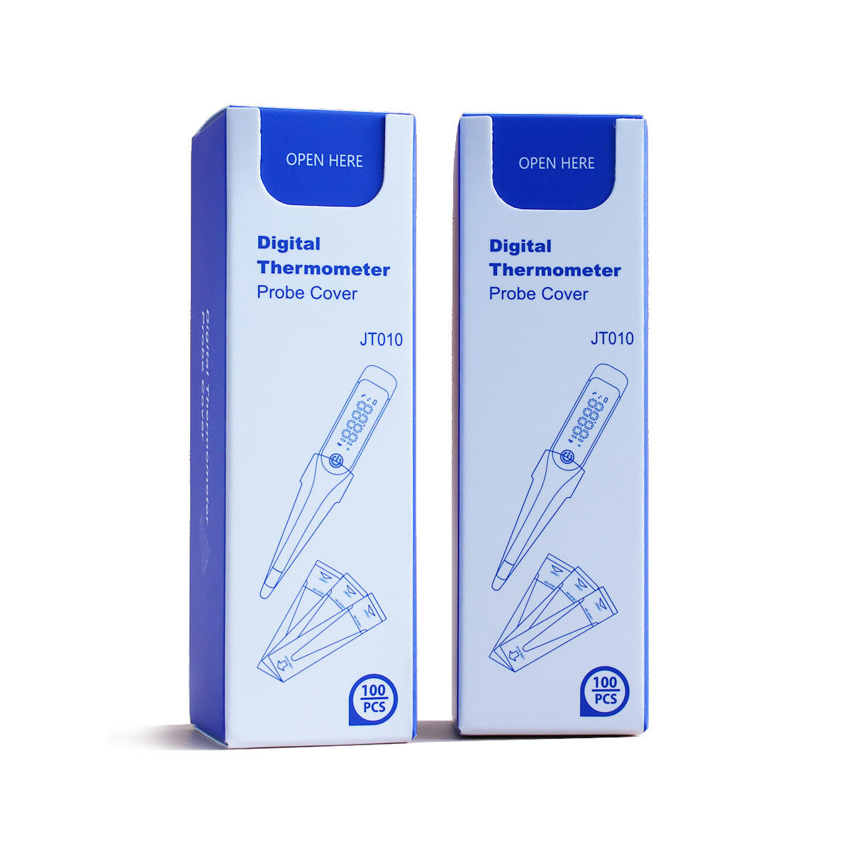 Capa de sonda de termômetro oral digital Termômetros médicos elétricos Capas de sonda descartáveis ​​Bainha de manga