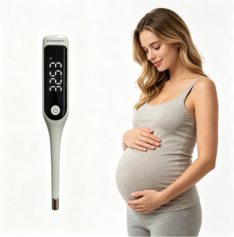 Digital Non Contact Ear Thermometer Infrared Sensor Quick Measure Home Daily Health Temperature Check LED Display - COPY - trm6g0
