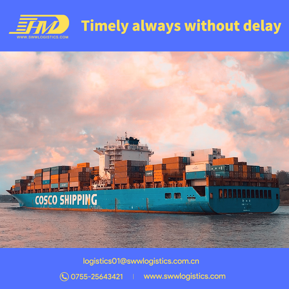 Sea cargo logistic FCL container ocean freight from china to usa