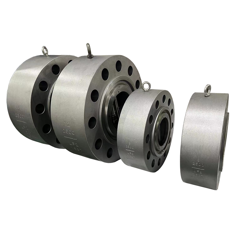 Clapet anti-retour à double plaque, 12 pouces, 2500lb, A350 LF2, siège en stellite, type de plaquette, port complet