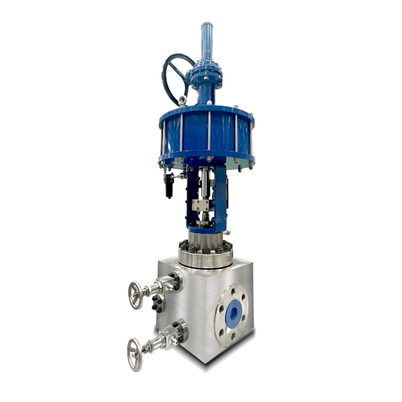 DN100 PN320 Titanium parallel slide gate valve flange full port pneumatic operate for urea plant