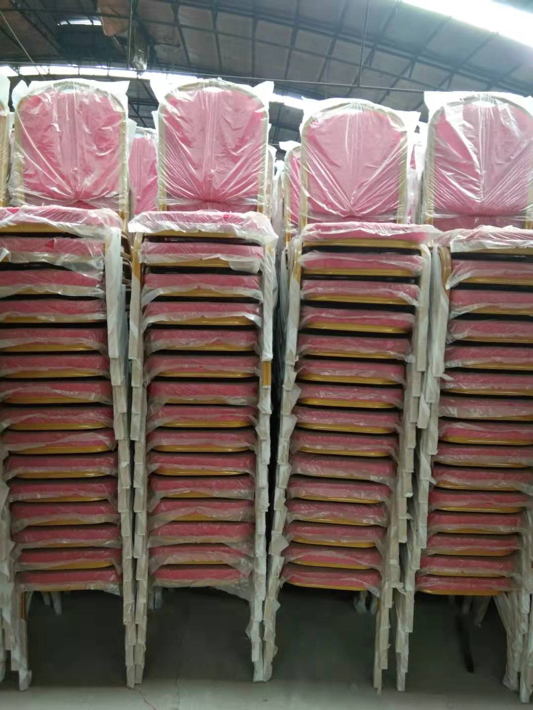 Hot Sale Metal Flat Back Banquet Chair Royal Black Party Chair Wedding