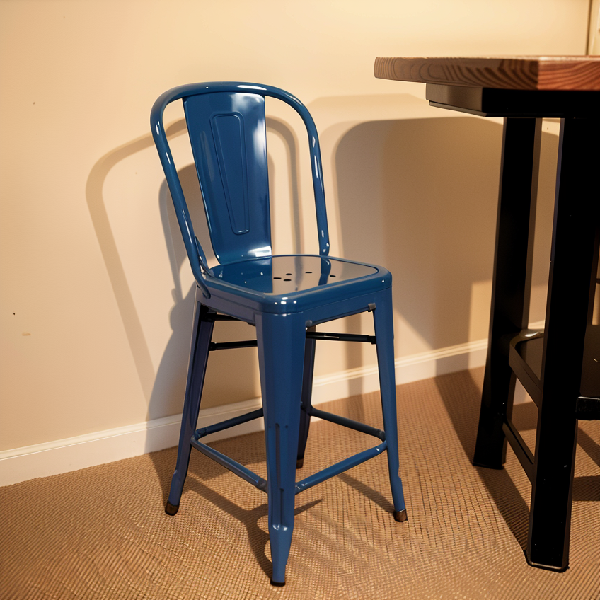Bar Chair Metal Restaurant Dining Barstool with Swivel Bucket Seat Manufacturer