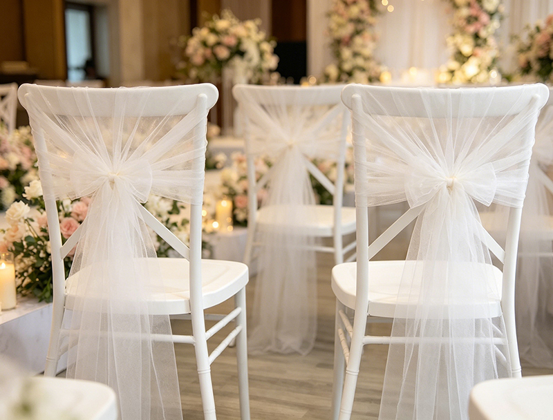Wedding Chair Modern Plastic Stackable Adjustable Banquet Chair for Home Hotel Apartment Events