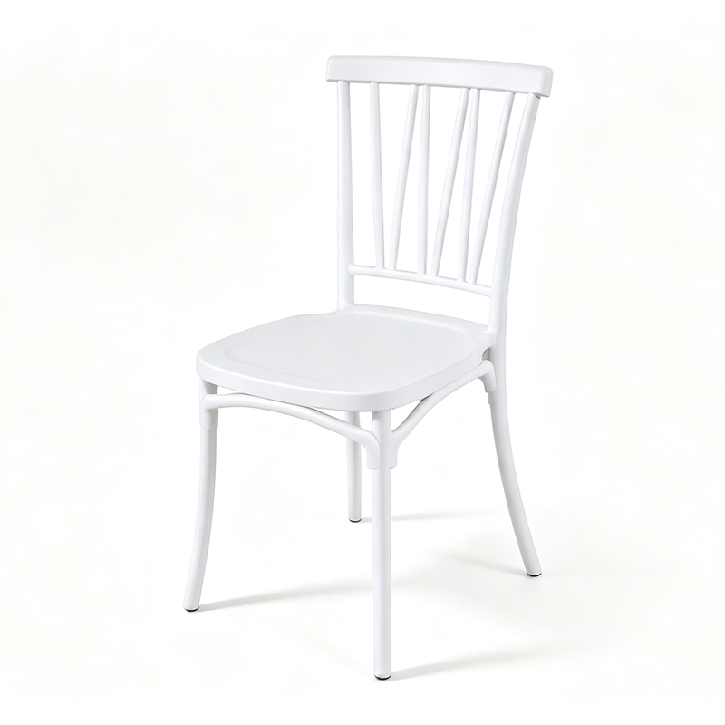 White Plastic Chair Stackable Dining Chair for Restaurant Hotel Events Wedding Wholesale Rental