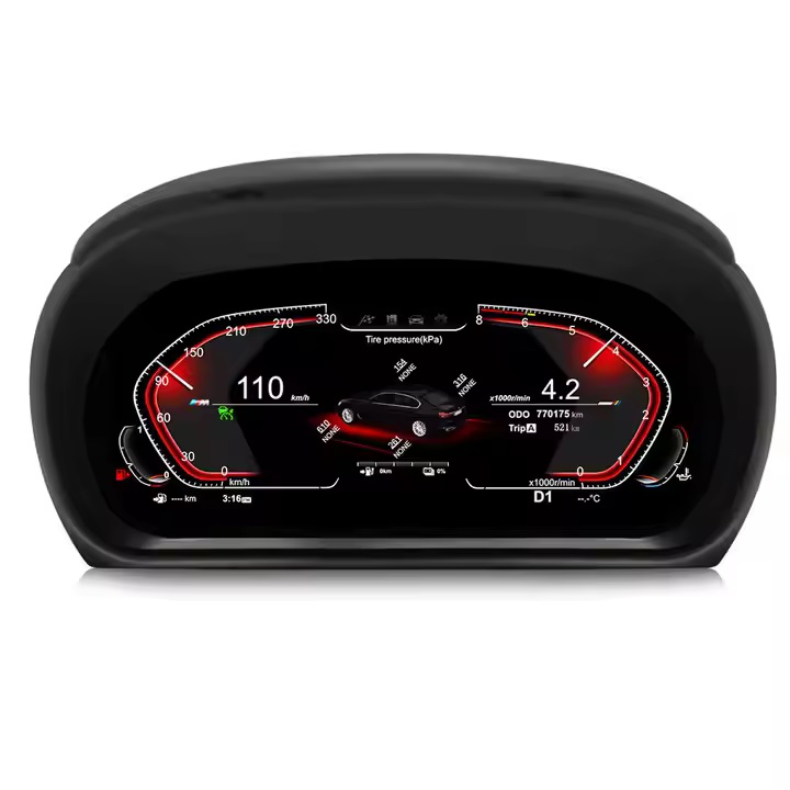 12-Zoll-Bildschirm 4 Core LCD-Dashboard-Tachometer Digitalcluster für BMW E90 E91 E92 E93 2005-2012 Linux-System
