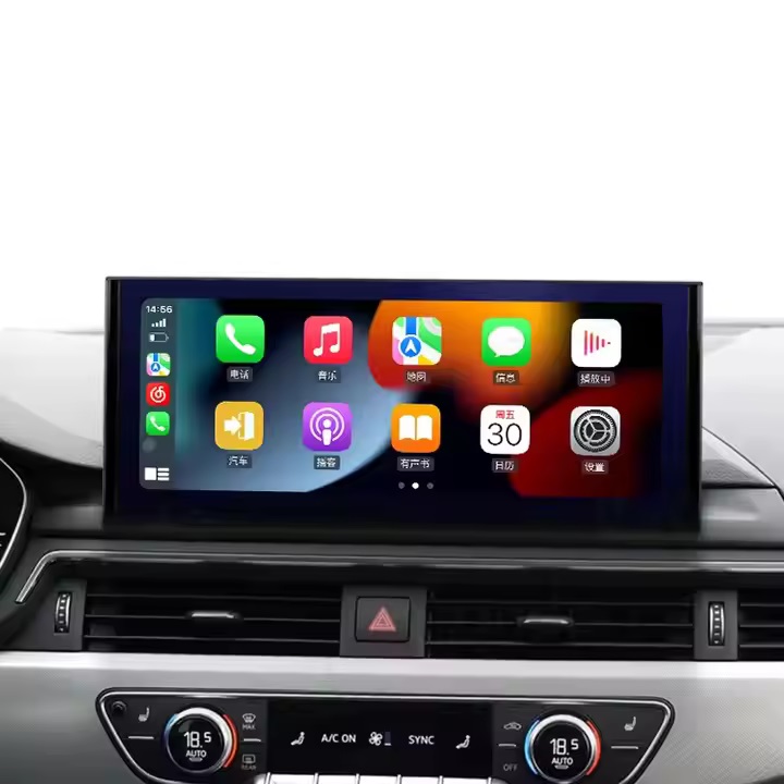 Navigation automobile de 12,3 pouces pour Audi A4 2017-2018 Android Car Radio construit sans fil Carplay 4G WiFi Car Stéréo