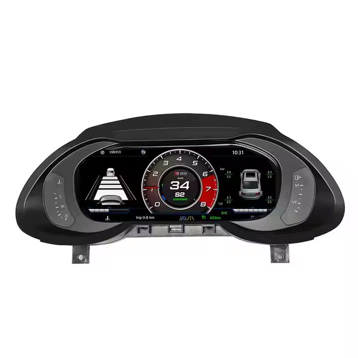 12.3'' Car Auto Meter Speedometer LCD Digital Cluster Dashboard Oil Gauge Linux System for Audi Q5 2010-2018 Instrument