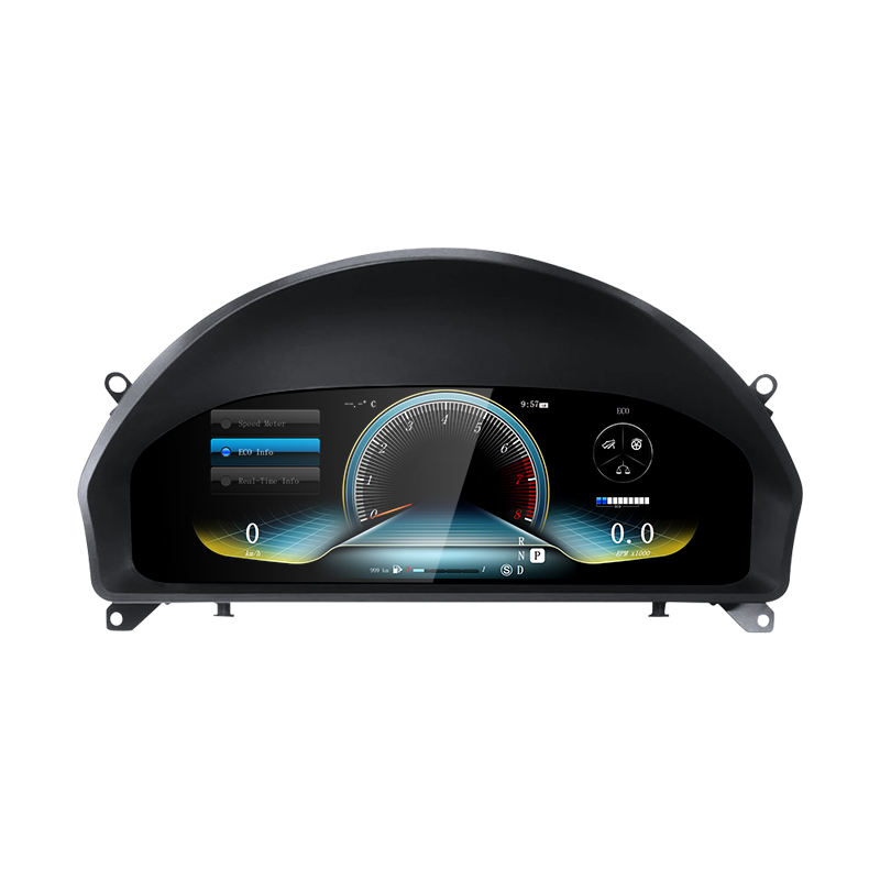 For Mercedes Benz C Class W204 NTG4.0 Car LCD Dashboard Digital Cluster Instrument 12.3inch QLED Panel Linux System