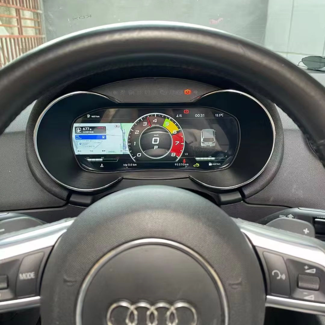 อัพเกรดใหม่ Linux Dashboard LCD Digital Speedometer แผง Cluster สำหรับ Audi TT TTS 2009-2013 สำหรับ Auto Meter