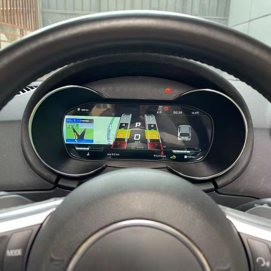 อัพเกรดใหม่ Linux Dashboard LCD Digital Speedometer แผง Cluster สำหรับ Audi TT TTS 2009-2013 สำหรับ Auto Meter