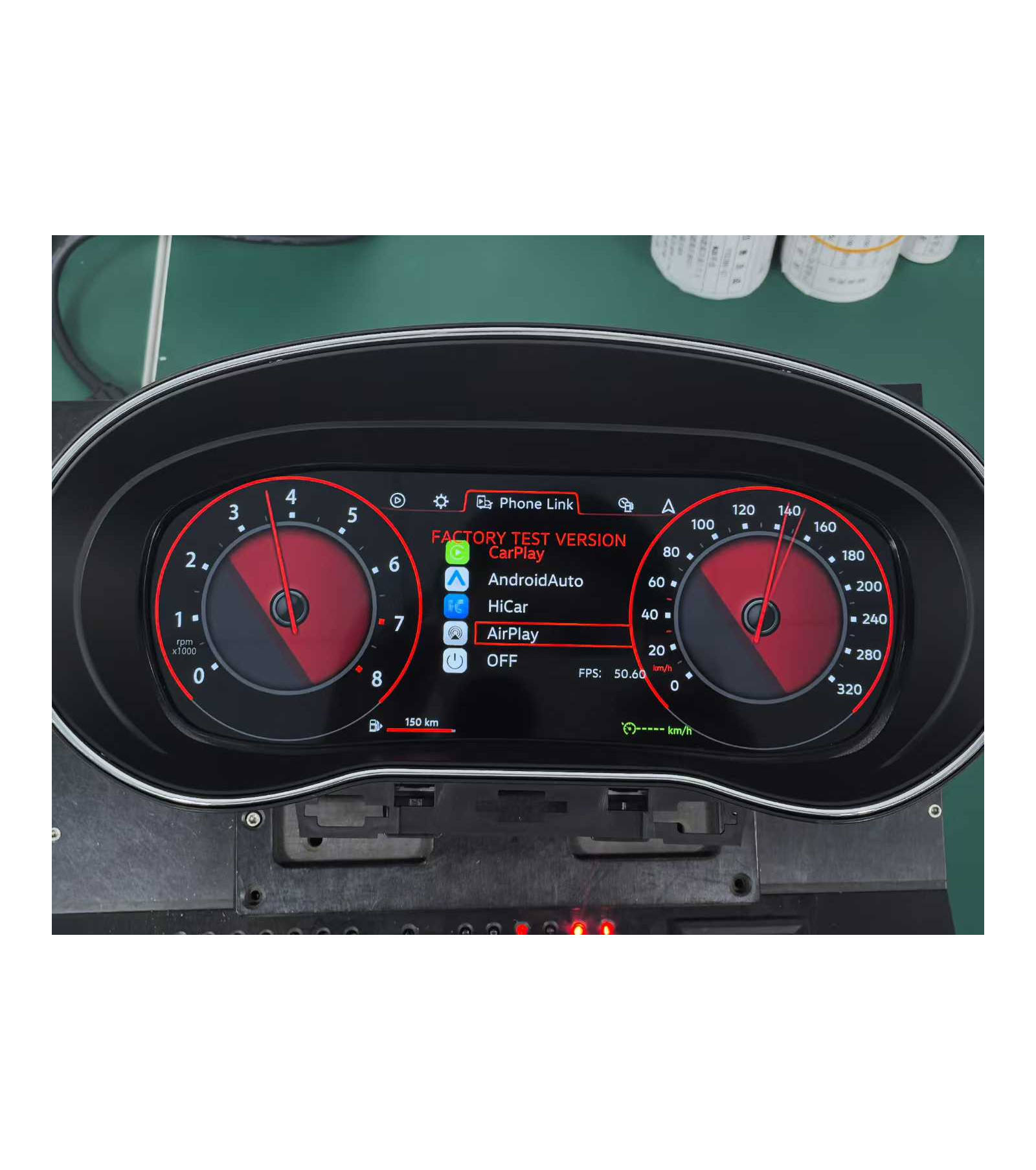 Upgrade LCD Digital Cluster Speedometer Instrument with Carplay New Auto Meter for Volkswagen VW Polo 2009-2016