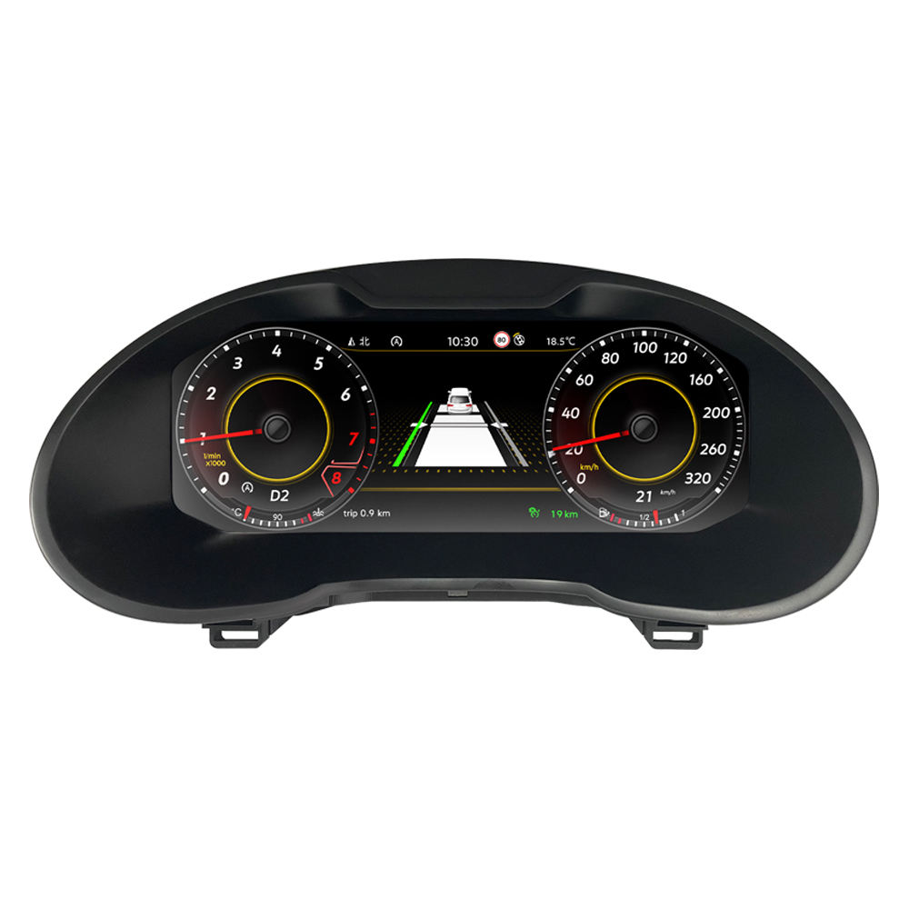 Cluster numérique LCD 12,3 pouces pour SKODA New Octavia 2008-2013 ans 2014-2018 ans, tableau de bord numérique