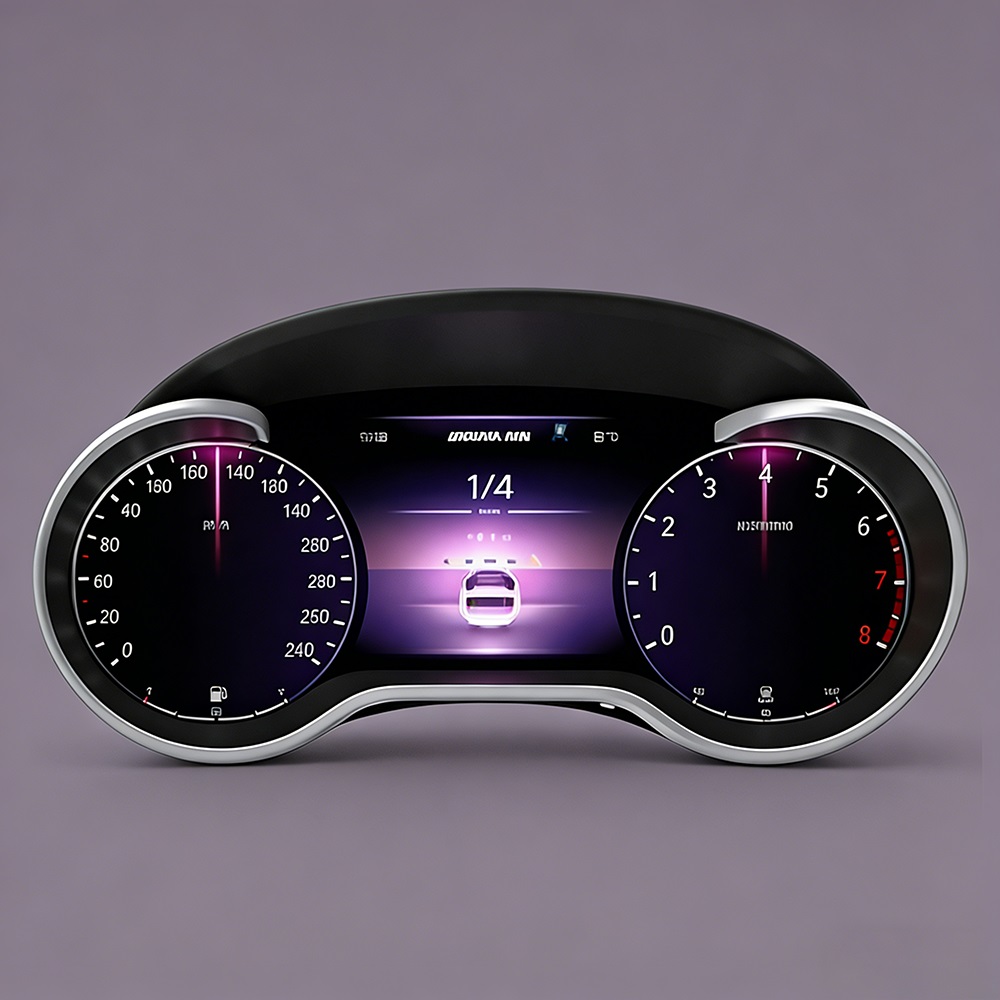 液晶集群虚拟仪表板适用于梅赛德斯奔驰 R Class W251 W252 2006 2007 2008 2009 2010 2011 2012 2013 2014 2015 2016 2017