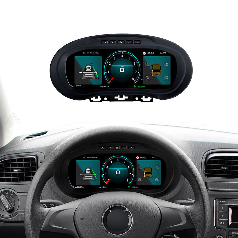 Panel de instrumentos de cabina Virtual para coche, velocímetro LCD Digital de 10,25 pulgadas para VW Volkswagen Polo