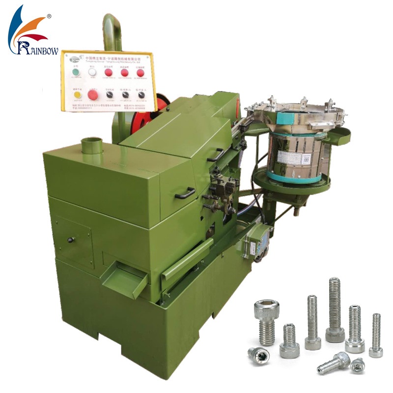 Machine à fileter entièrement automatique, alimentation par vibrateur, machine à rouler les filetages M12