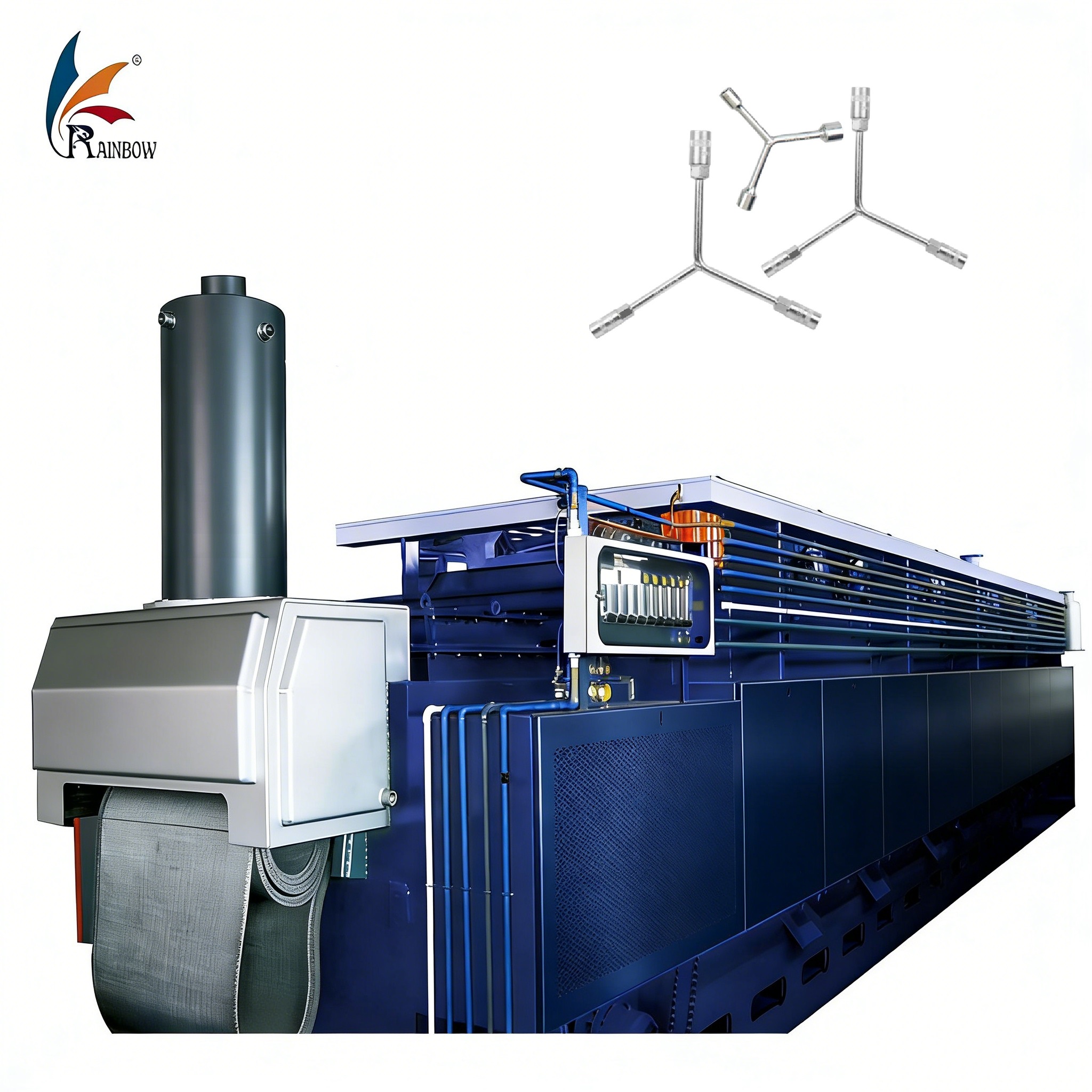 Ligne de traitement thermique à haute température fabriquée en Chine avec système de contrôle automatique