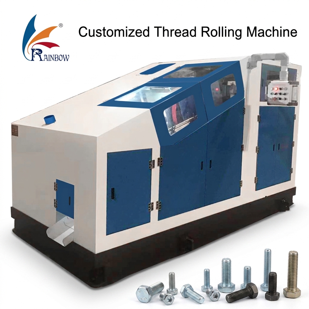 High Speed Automatic Flat Die Thread Rolling Machine CY Series for Screw Bolt Stud Fastener Manufacturing