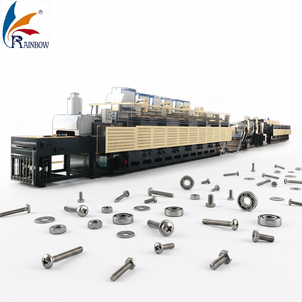 Excellent temperature uniformity Continuous Heat Treatment Furnace for Fasteners