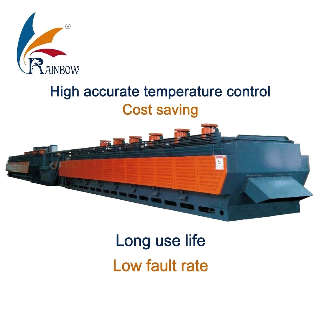 Excellent temperature uniformity Mesh Belt Furnace for Bearings