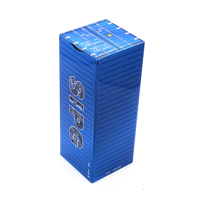 Creative Shipping Container Model Metal Tin Storage Box Container With Lid