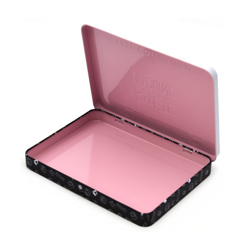Custom Rectangular Hinged Tin Boxes