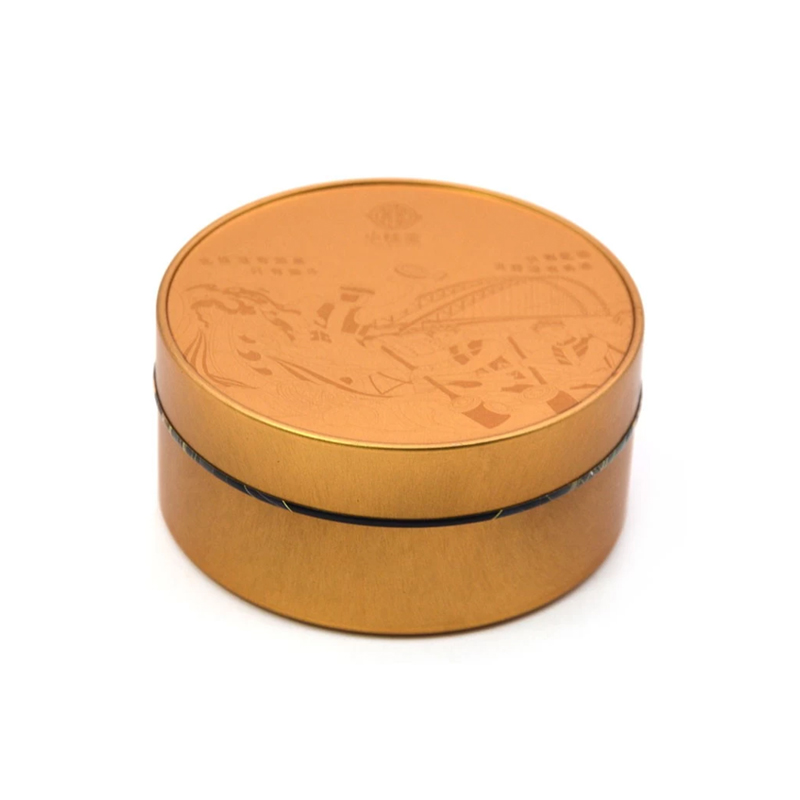 Bespoke Double Printing Round Candy Gummy Tin Package Box