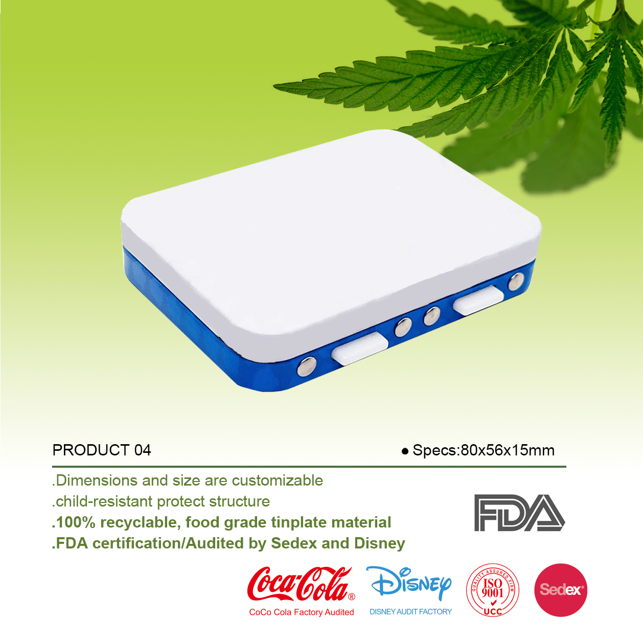 What are the effects of customized marijuana cigarette tin box on the brand
