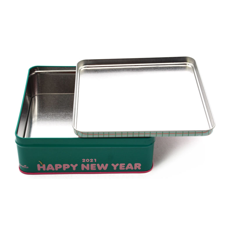 China Custom Relief Printing Biscuit Tin Container Food Grade Cookie Tin Can Pet Food Mooncake Metal Box Gift Tin Box manufacturer