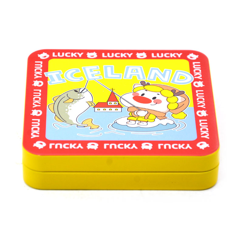 China Metal Tin Box with Hinge Lid or Cosmetic Candy Lip Balm Gummy Perfume Cologne Jewerly Tea Cookie Cake Storage 101x101x22MM manufacturer