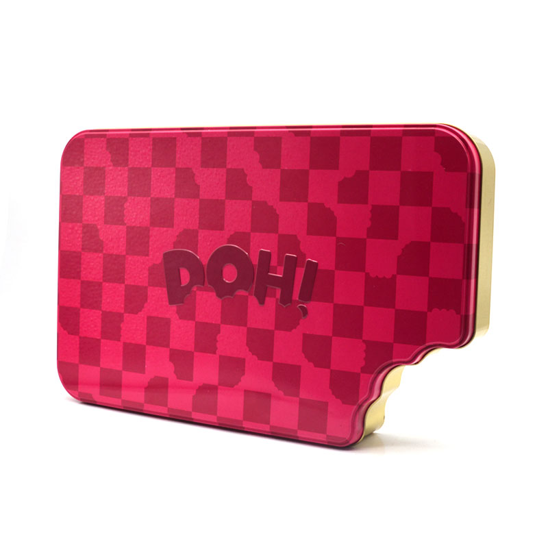 Custom CMYK Irregular Metal Box Candy Chocolate Tin Box