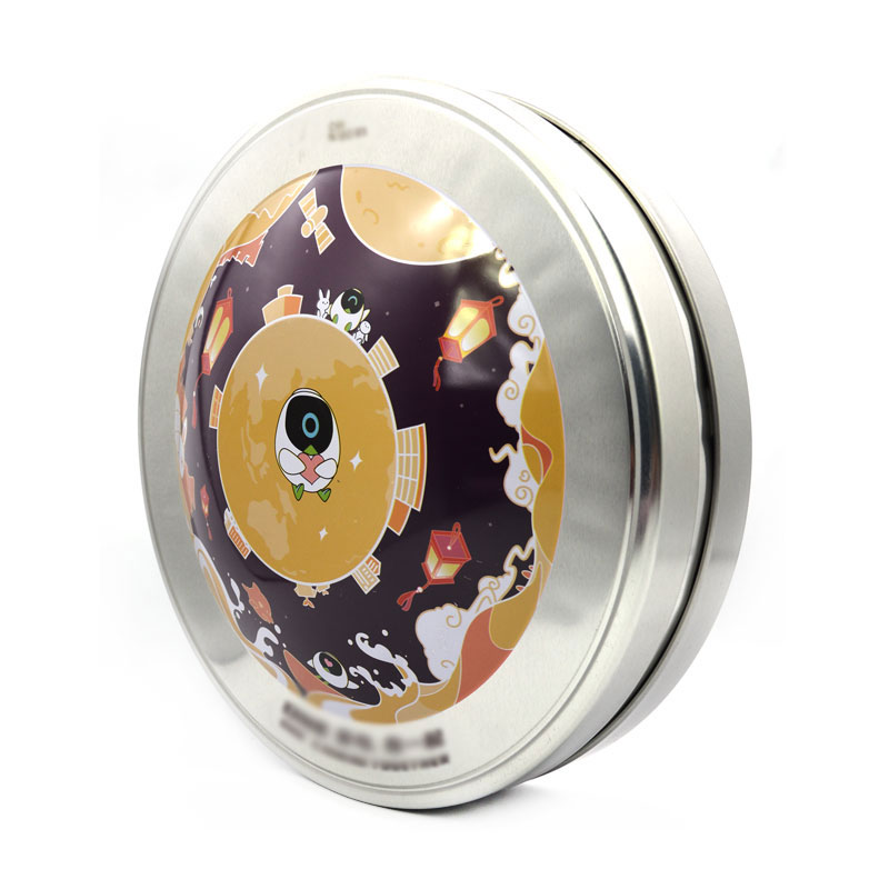 China Round Biscuit Metal Tin Can Factory