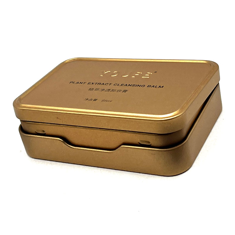 Custom Small Rectangular Hinged Lid Cigarette/Gift/Candy/Mint Packaging Metal Tin Box