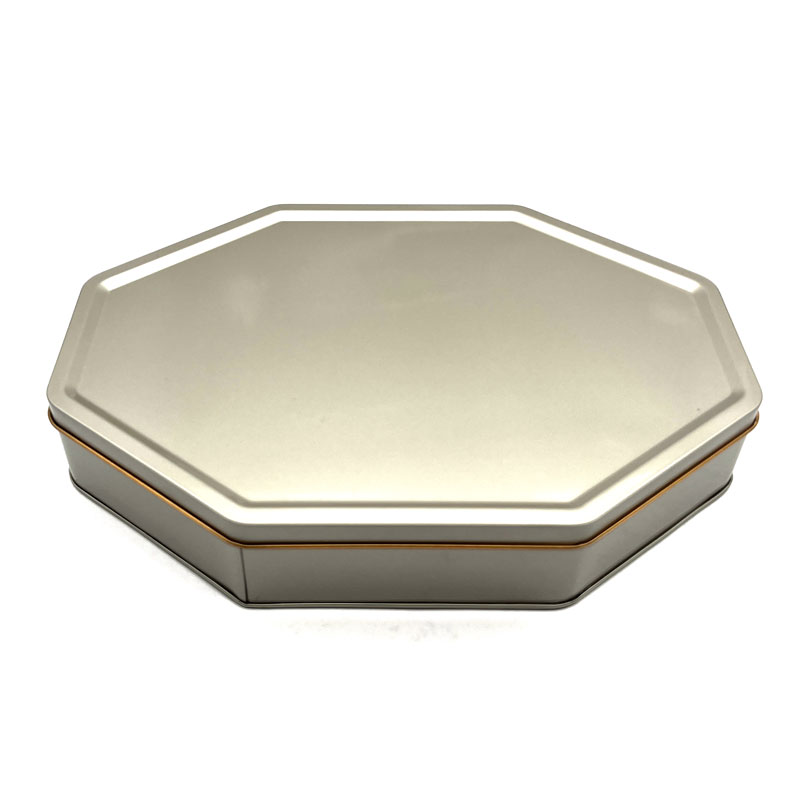 Custom Chocolate Octagon Tin Can