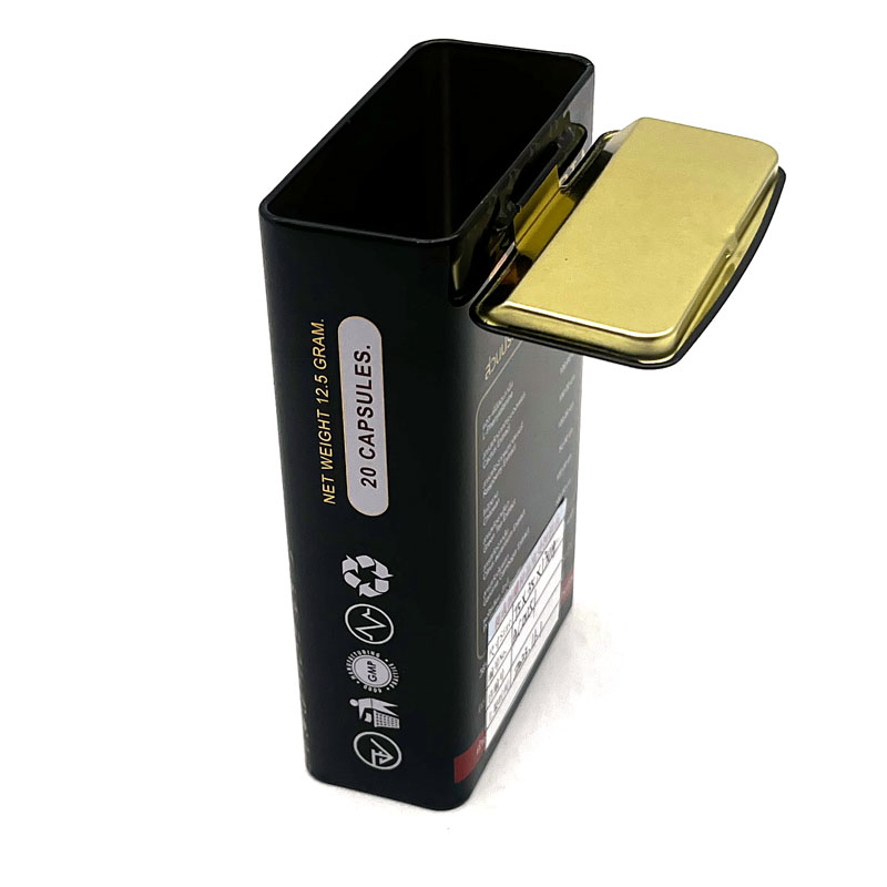 Rectangle Metal Tin Box For Cigarettes