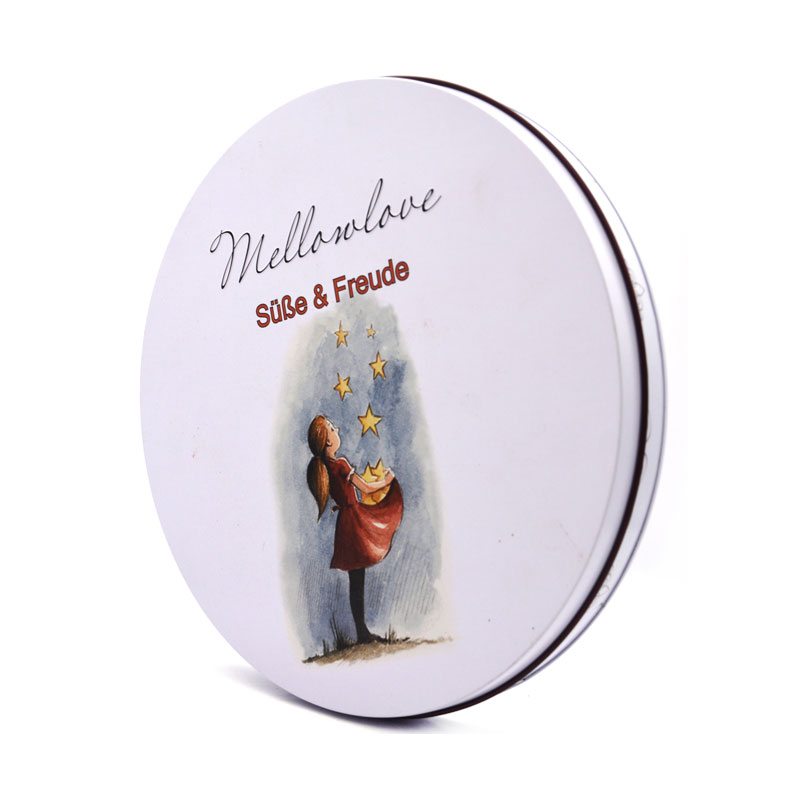 Custom Round Assorted Chocolate Tin Box