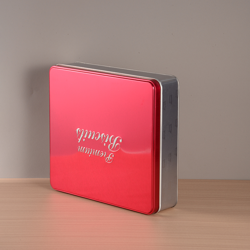Factory Customizable Printed Rectangular Cookies Tin Box