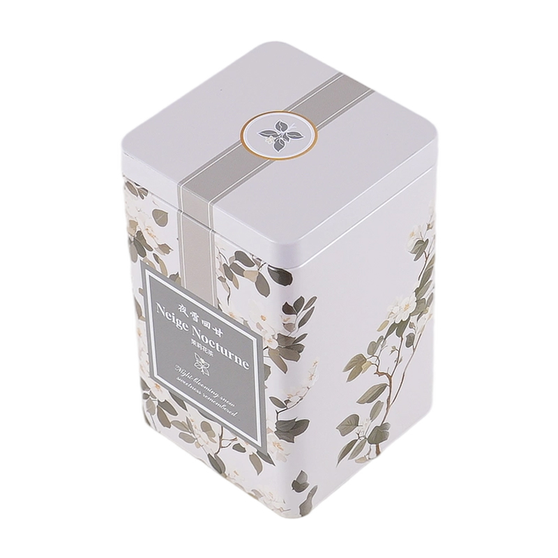 Custom Printed Square Tea Tin Can