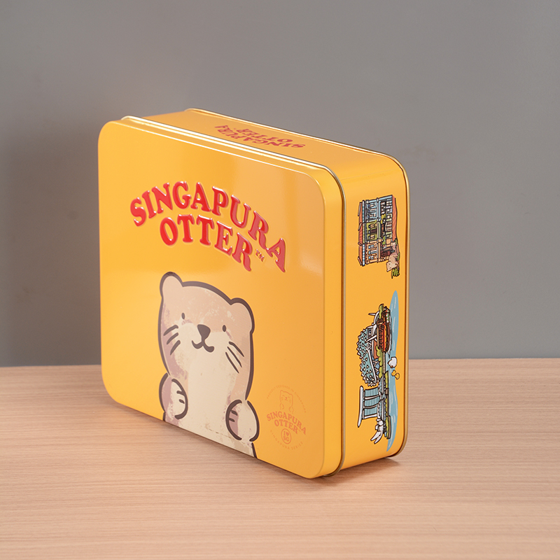 Custom Rectangular Cookie Tin Container