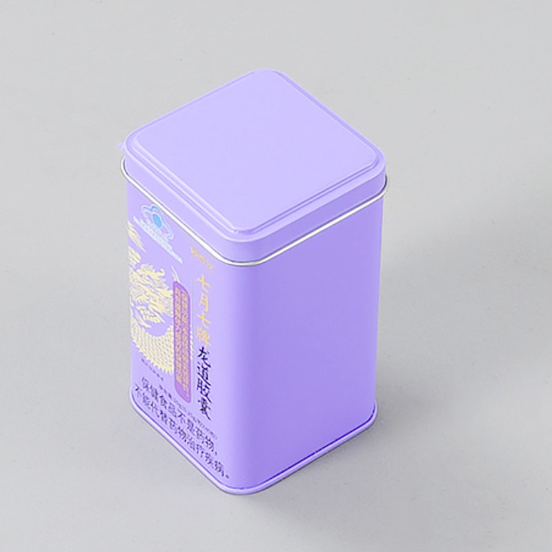 Custom Printed Square Metal Tin Box Packaging