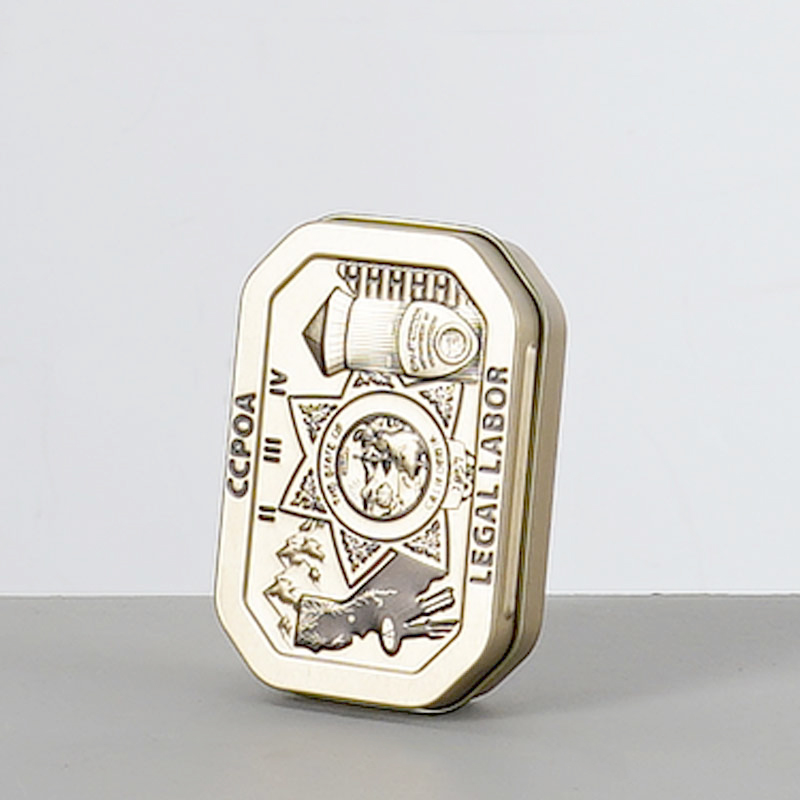 Custom Hinged Lid Metal Tin Box