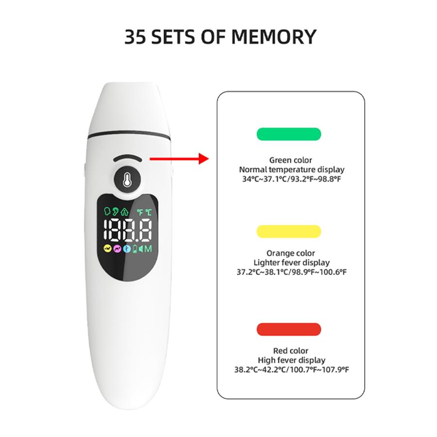 Electronic Medical Baby Digital Thermometer Infrared Forehead Ear Thermometer