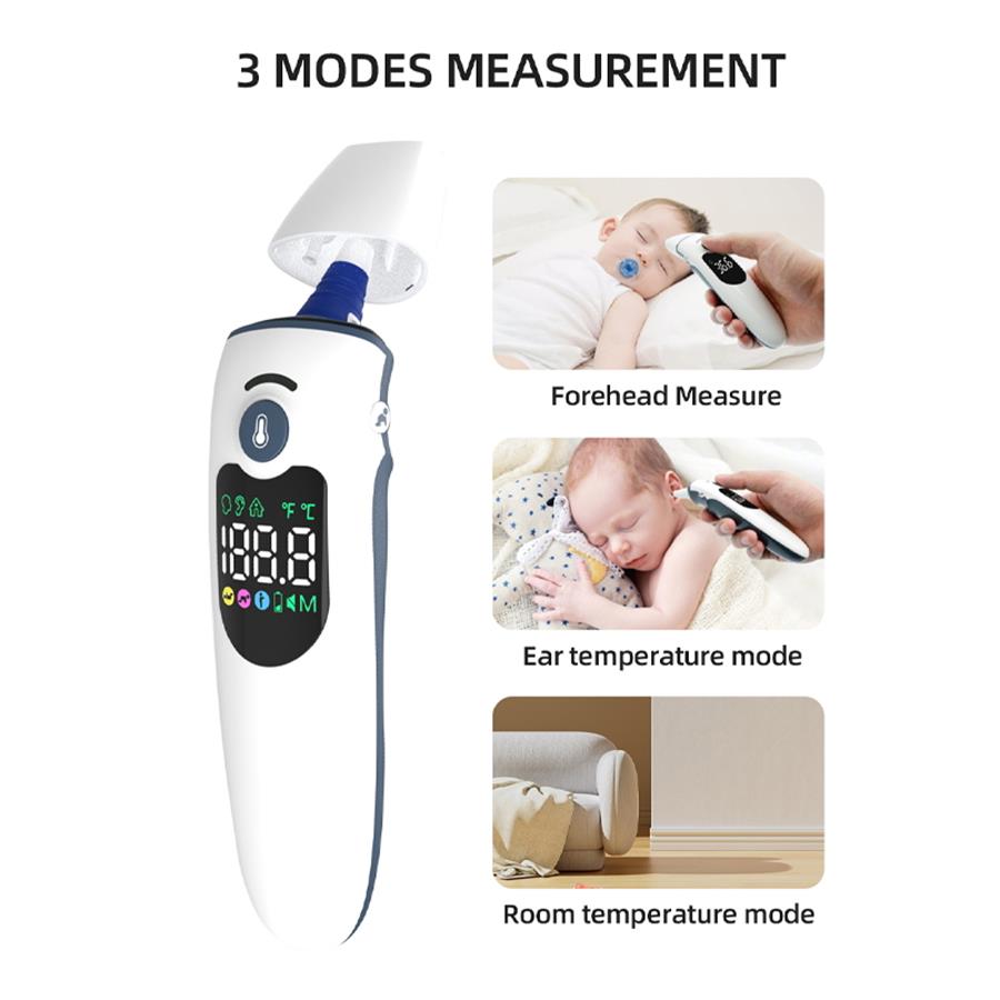 Electronic Medical Baby Digital Thermometer Infrared Forehead Ear Thermometer